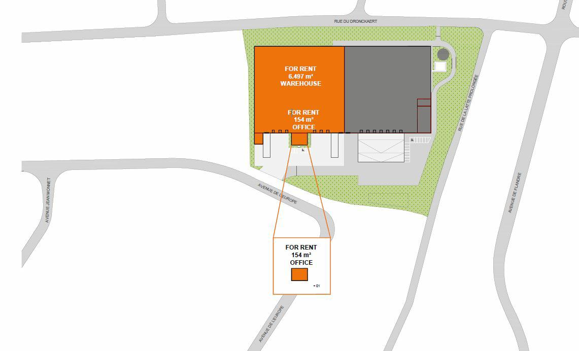 Entrepôt classe a Roncq 6805m² Location entrepôt classe a Roncq Nord OLLOG2424148 1